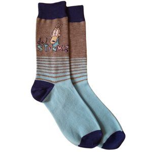 Rocko's Modern Life Do I Stink Cartoon Crew Socks